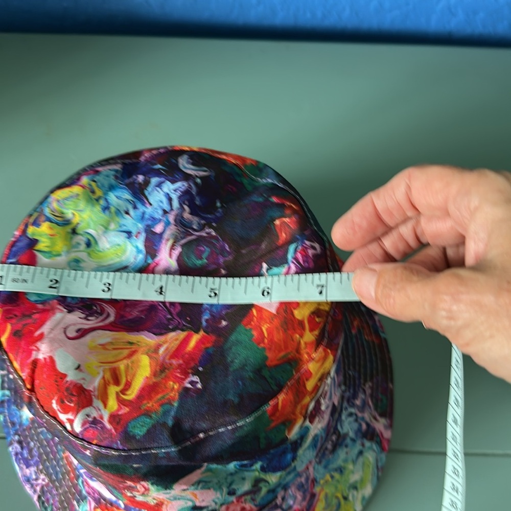 NWOT. Colorful Abstract Bucket Hat - Picture 6 of 6